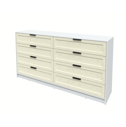 Kомод Тренд КТ-К197 (Белый ЛДСП/ Дуб снежный ЛМДФ) Ш1965 В1020 Г451 Kомод Тренд КТ-К197 (Белый ЛДСП/ Дуб снежный ЛМДФ) Ш1965 В1020 Г451